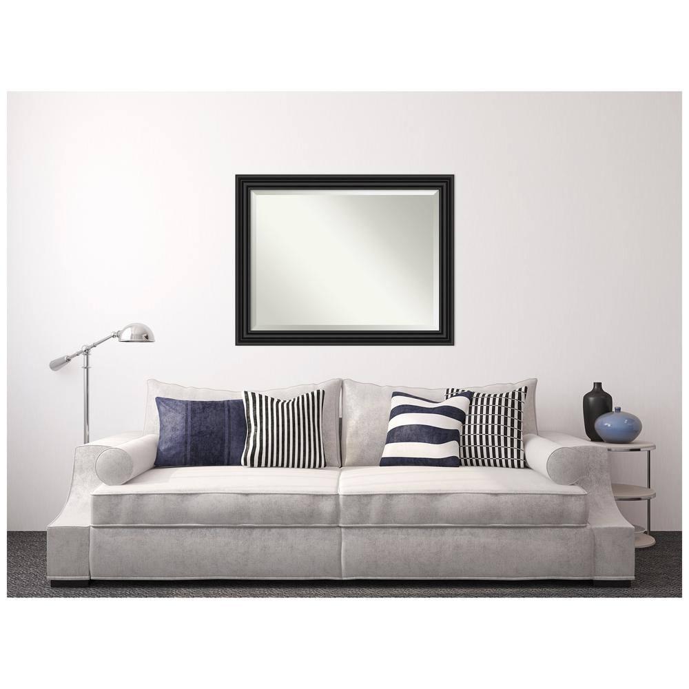 Colonial Black 45.75 in. x 35.75 in. Bathroom Vanity Mirror