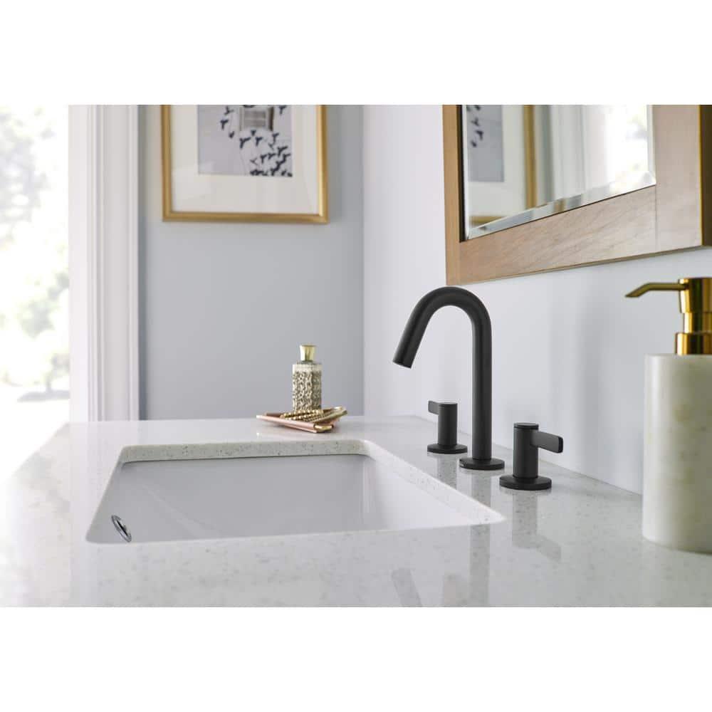 Amalfi Widespread Bathroom Faucet with Drain Assembly