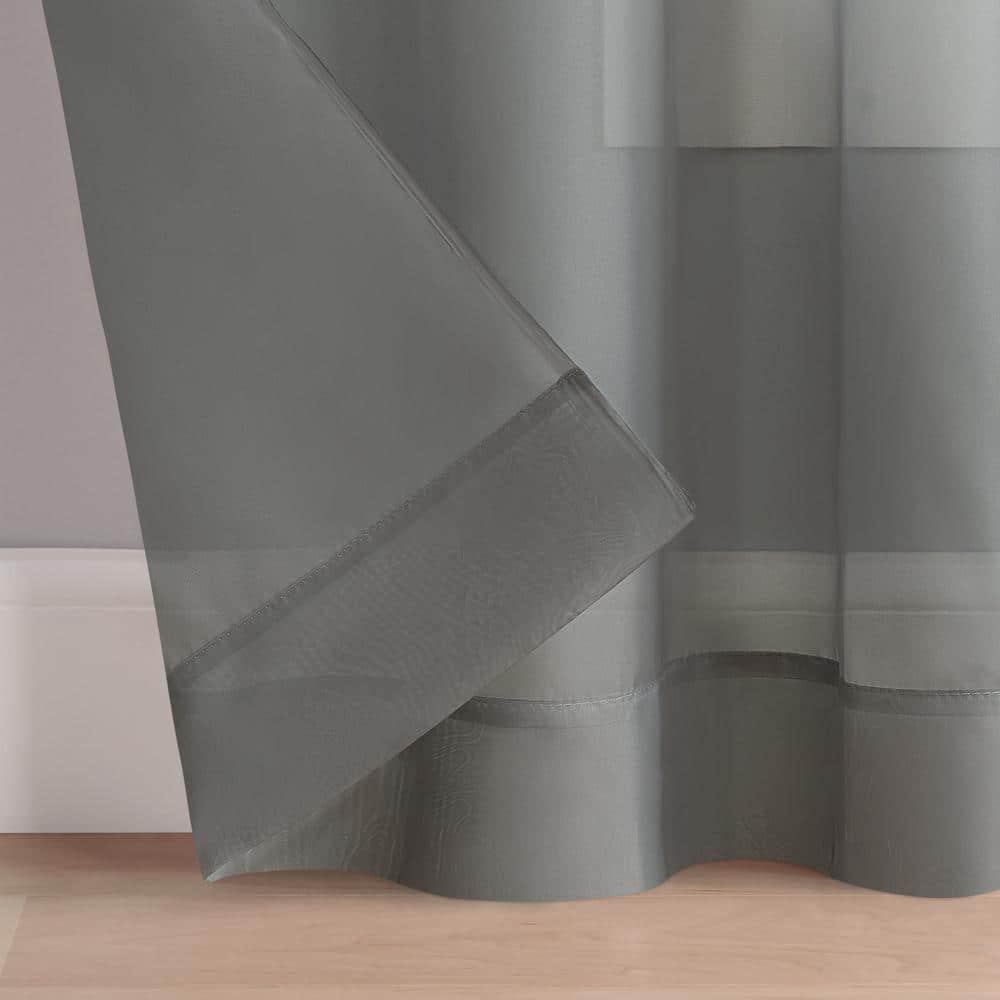 Eclipse Livia Sheer Voile Grommet Curtain Panel