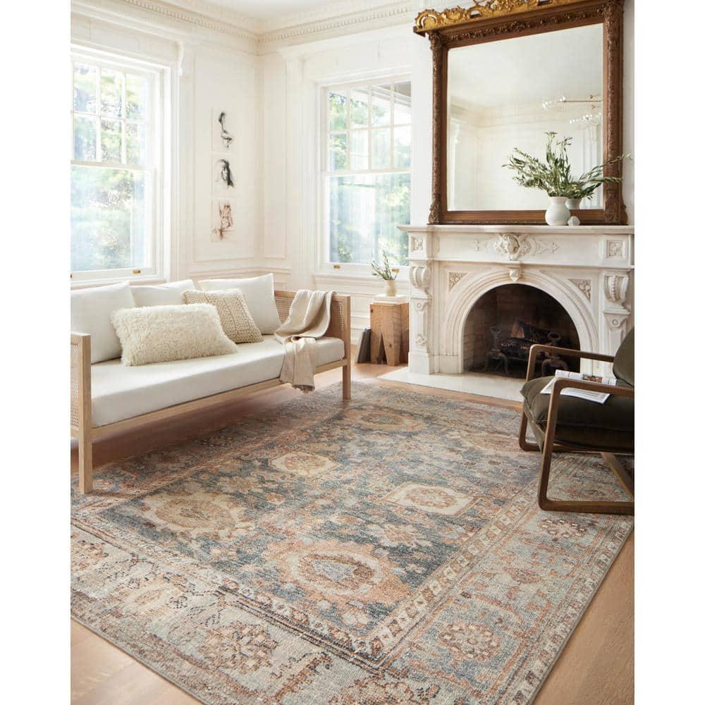 Loloi II Loloi Ocean/Spice Area Rug Feat. CloudPile