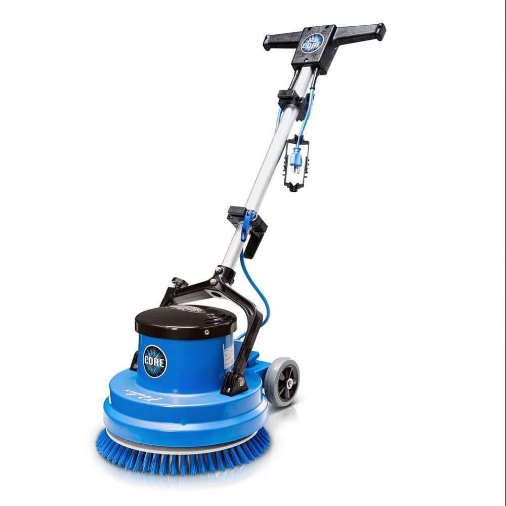 Prolux Core 15 in. Loaded Commercial Light Hand-Driven Floor Buffer Scrubber
