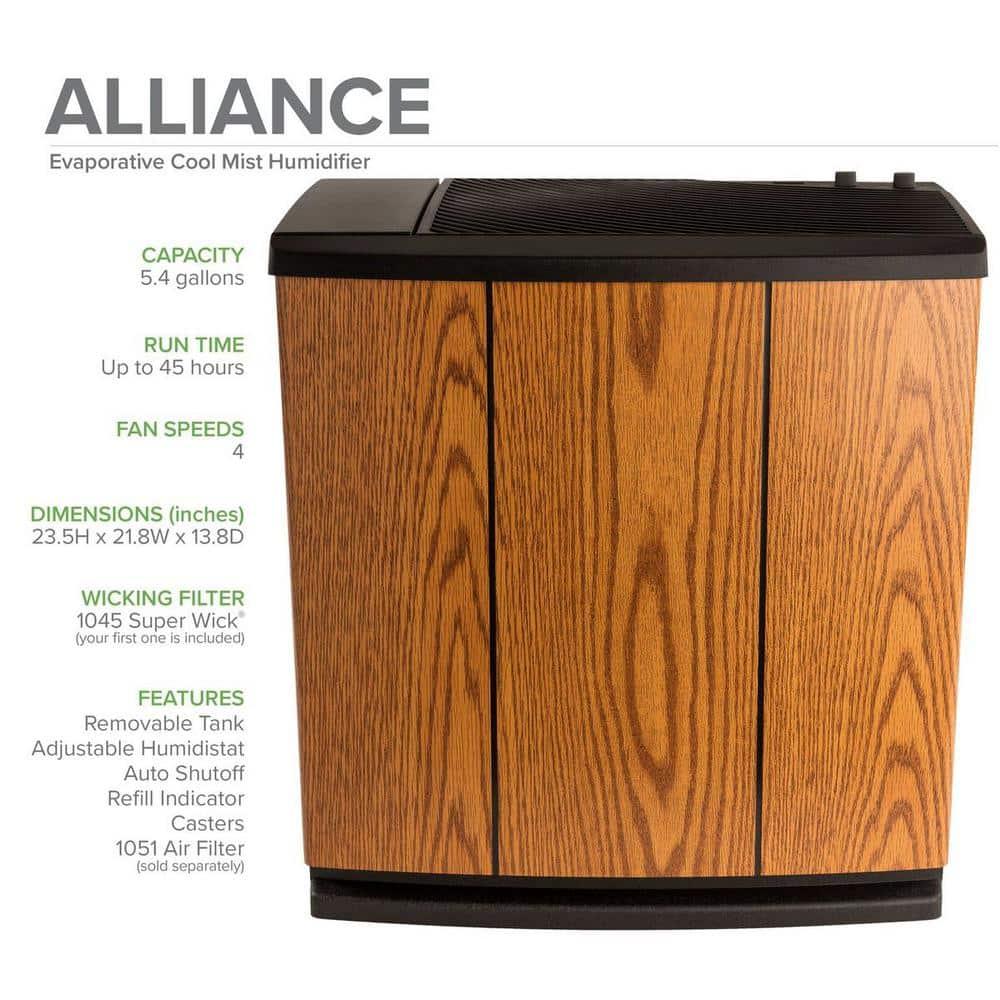 AIRCARE Digital Whole-House Console-Style Evaporative Humidifier (Light Oak)