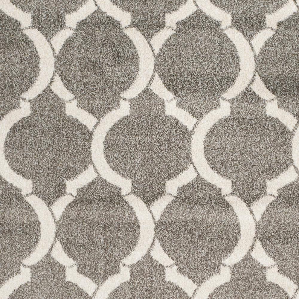 Amherst AMT415 Power Loomed Indoor Area Rug - Dark Grey/Beige - 8'x10' - Safavieh