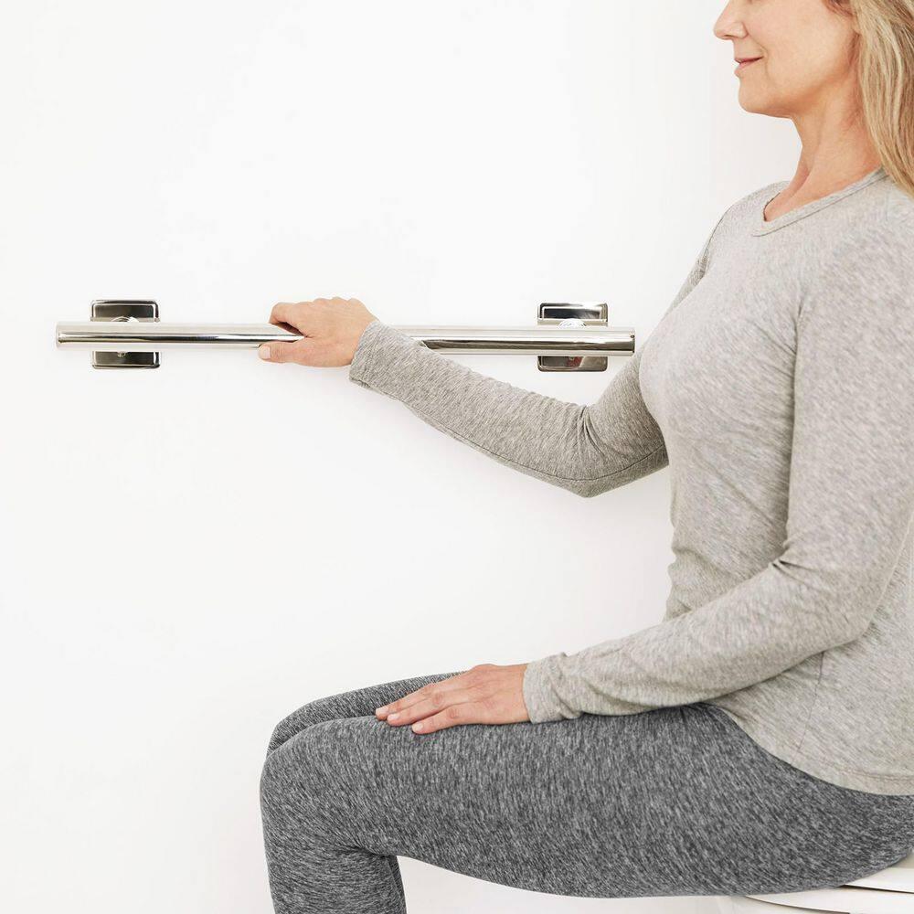 Coronado Modern Grab Bar with Square Flanges