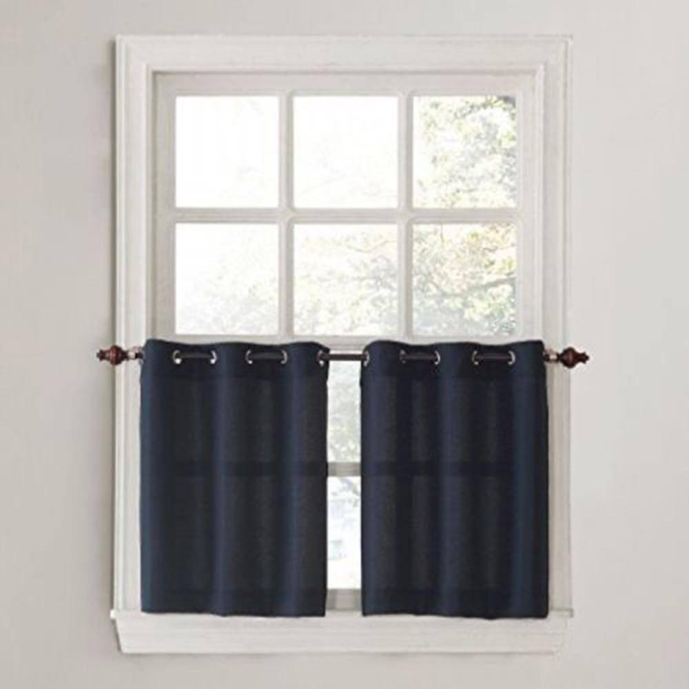 No. 918 Montego Window Curtain Valance/Kitchen Curtains, Set of 2, 56" x 24"