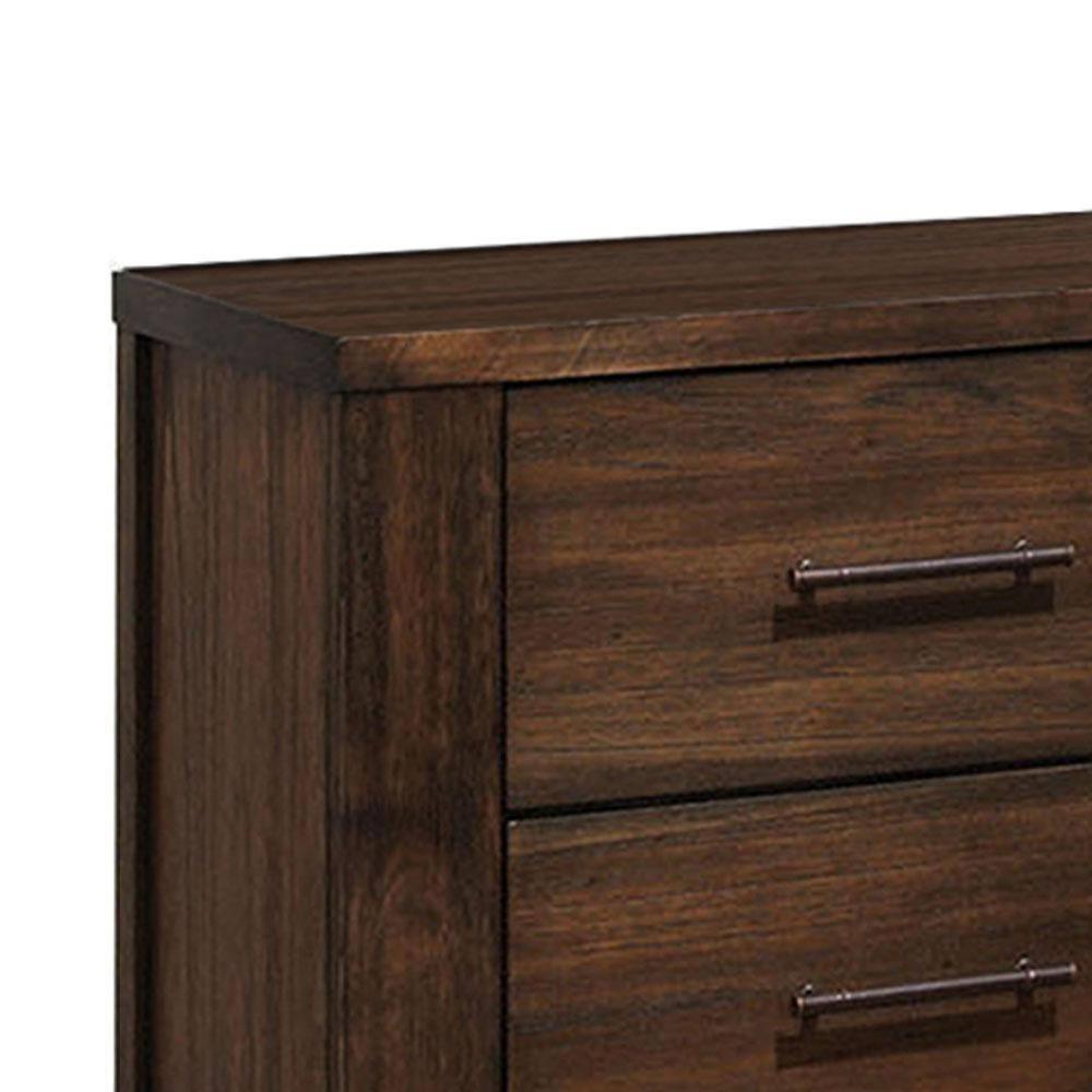 ACME Furniture Merrilee 2 Drawer Nightstand in Oak