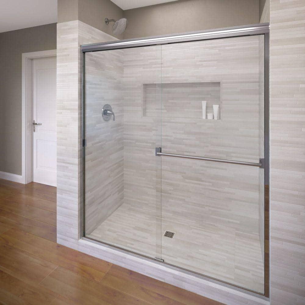 Classic 56" x 70" Frameless Bypass Sliding Shower Door