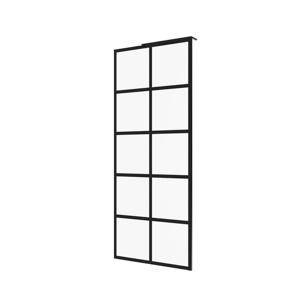 DV-1SD0219 32"×78" Single Fixed Tempered Glass Panel,Framed Shower Screen