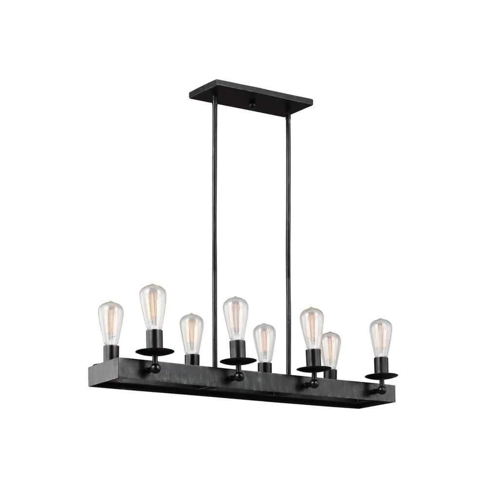 Rosswood Metal Linear Chandelier (34")