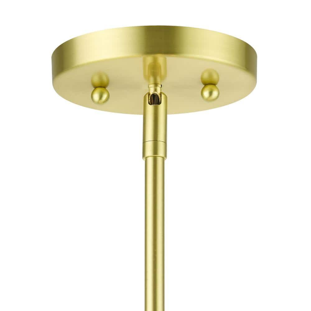 Livex Lighting Meridian 4 - Light Chandelier in  Satin Brass