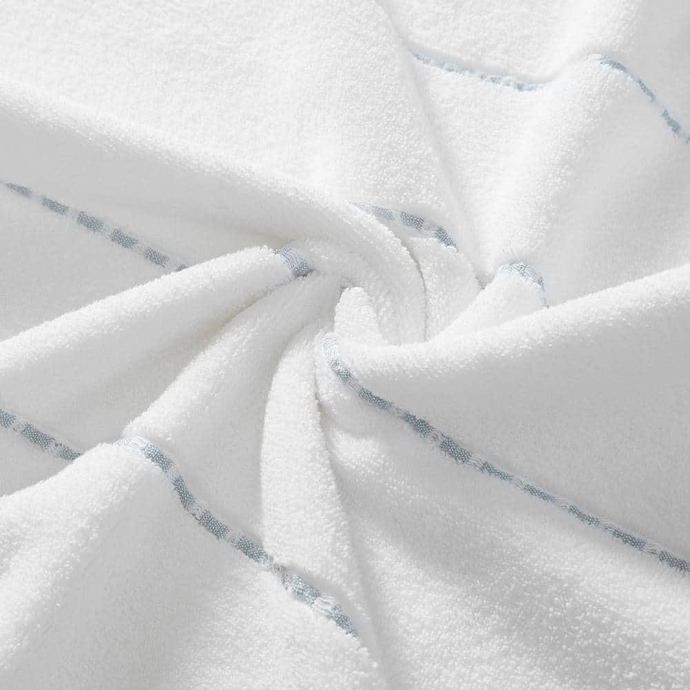 Tommy Bahama Ridley Solid Cotton Blue 3 Piece Towel Set