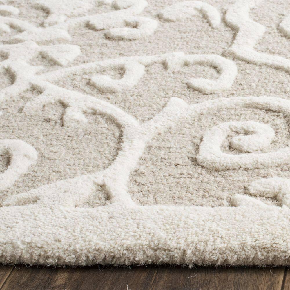 SAFAVIEH Martha Stewart Marais Geometric Damask Area Rug, Fledgling, 10' x 14'