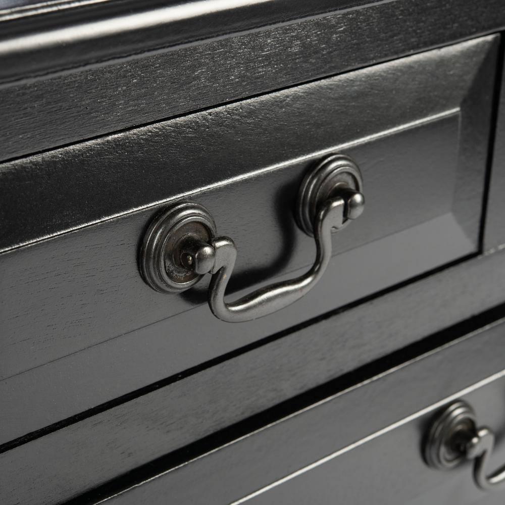 Primrose 3 Drawer Console Table - CNS5707B - Black - Safavieh