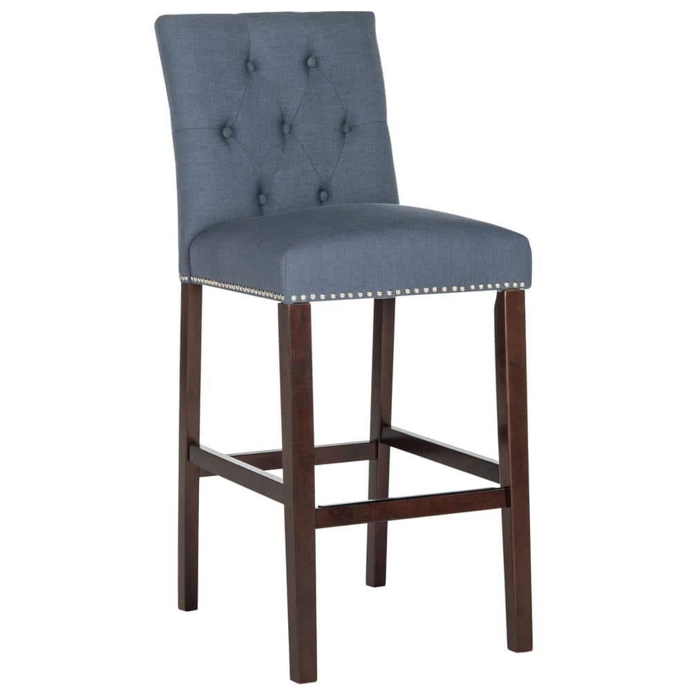 Norah Bar Stool (Set of 2) - FOX6210 - Navy - Safavieh Couture