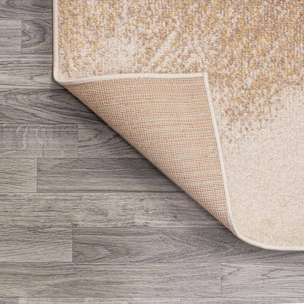 3' x 5' Petalo Abstract Two-Tone Modern Area Rug, Orange/Beige/Cream - JONATHAN Y