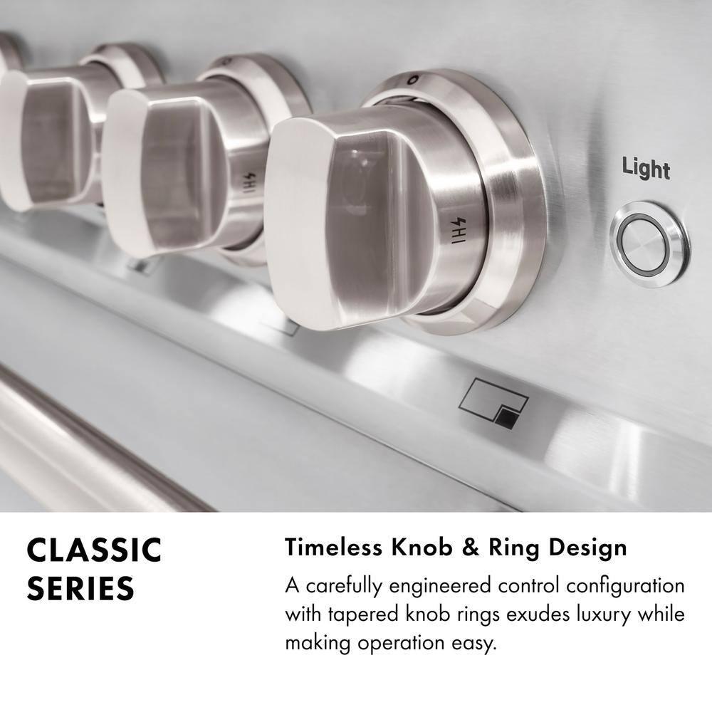 ZLINE ZLINE 36 in. 5.2 cu. ft. Classic Dual Fuel Range W/ 6 Burner Gas Cooktop & Electric Convection Oven in Stainless Steel (CDR36) CDR36