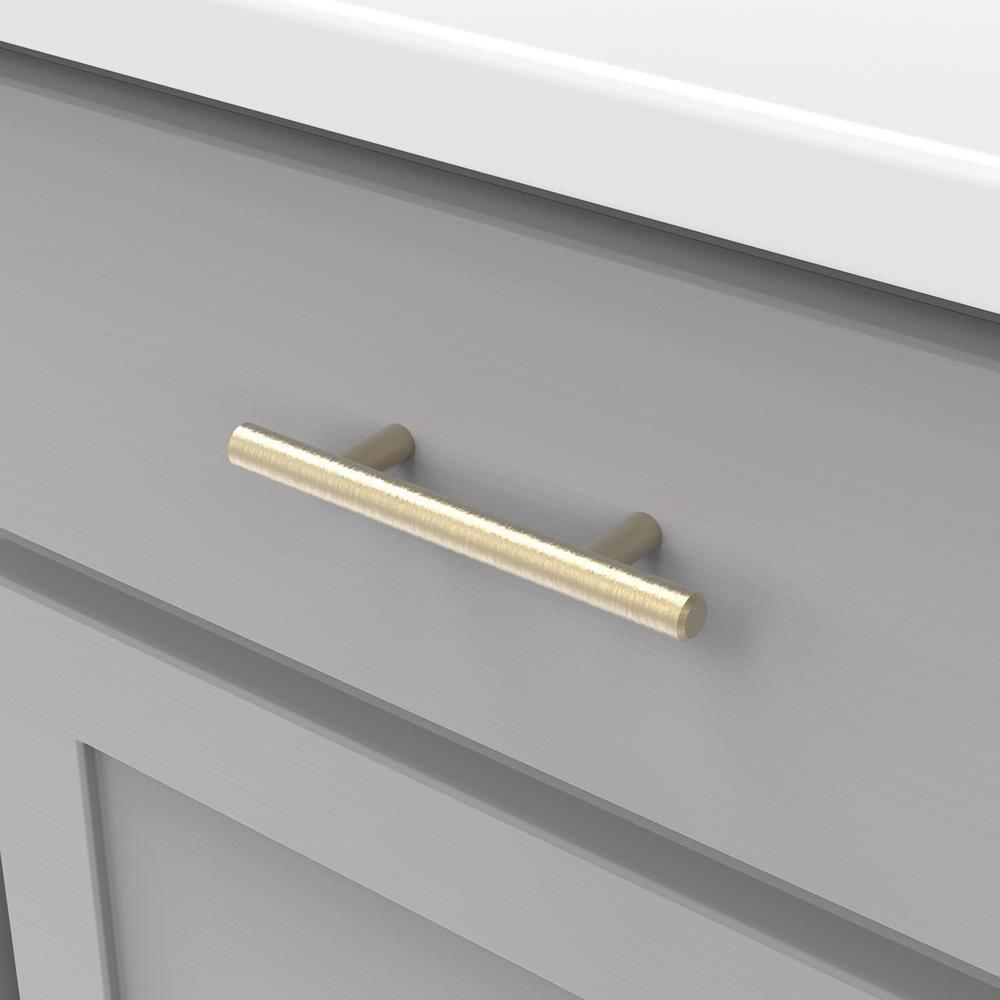 goldenwarm 10 Pack Champagne Bronze Cabinet Pulls Gold Cabinet Handles 3 inch(76mm) Champagne Drawer Pulls Brushed Bronze Cabinet Pulls Kitchen Bathroom Bedroom Furniture Handles