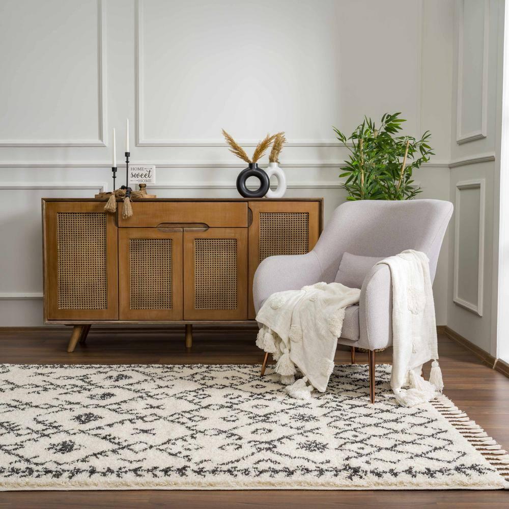 Hauteloom Rectangle Area Rug   Charcoal