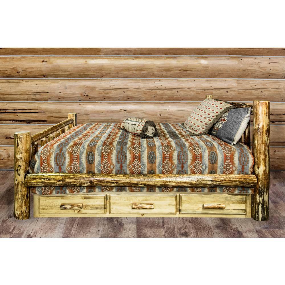Glacier Country Collection California King Bed w/ Storage