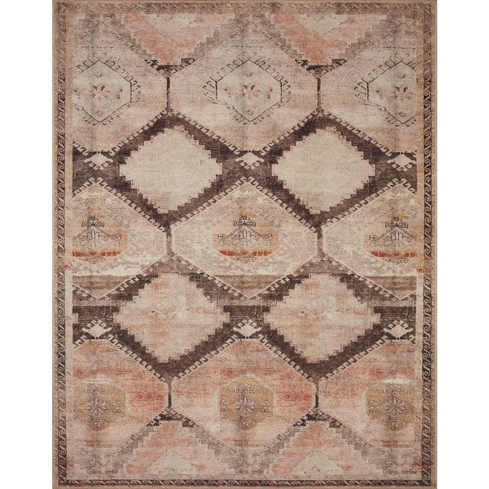 Loloi II Wynter Geometric Traditional Area Rug, Brown, 2'.6" x 7'.6"
