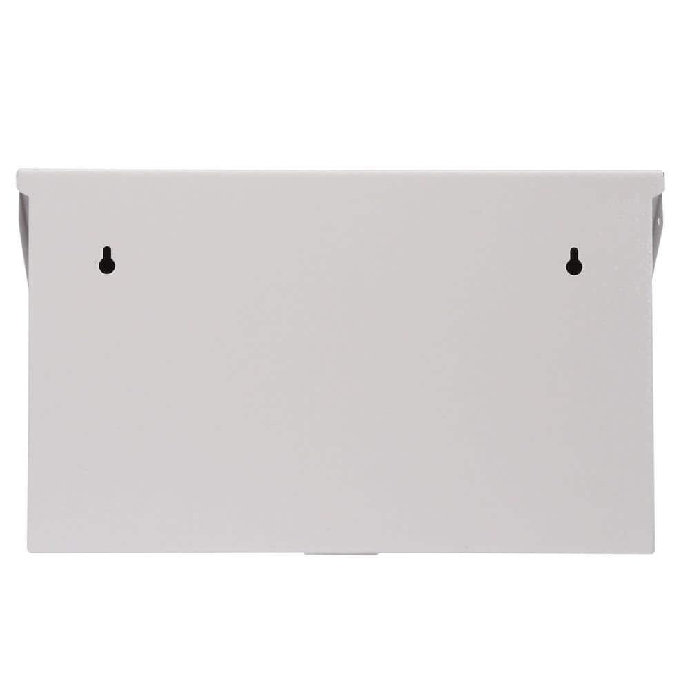 Gibraltar Mailboxes Woodlands Contemporary Galvanized Steel Wall Mount White Mailbox