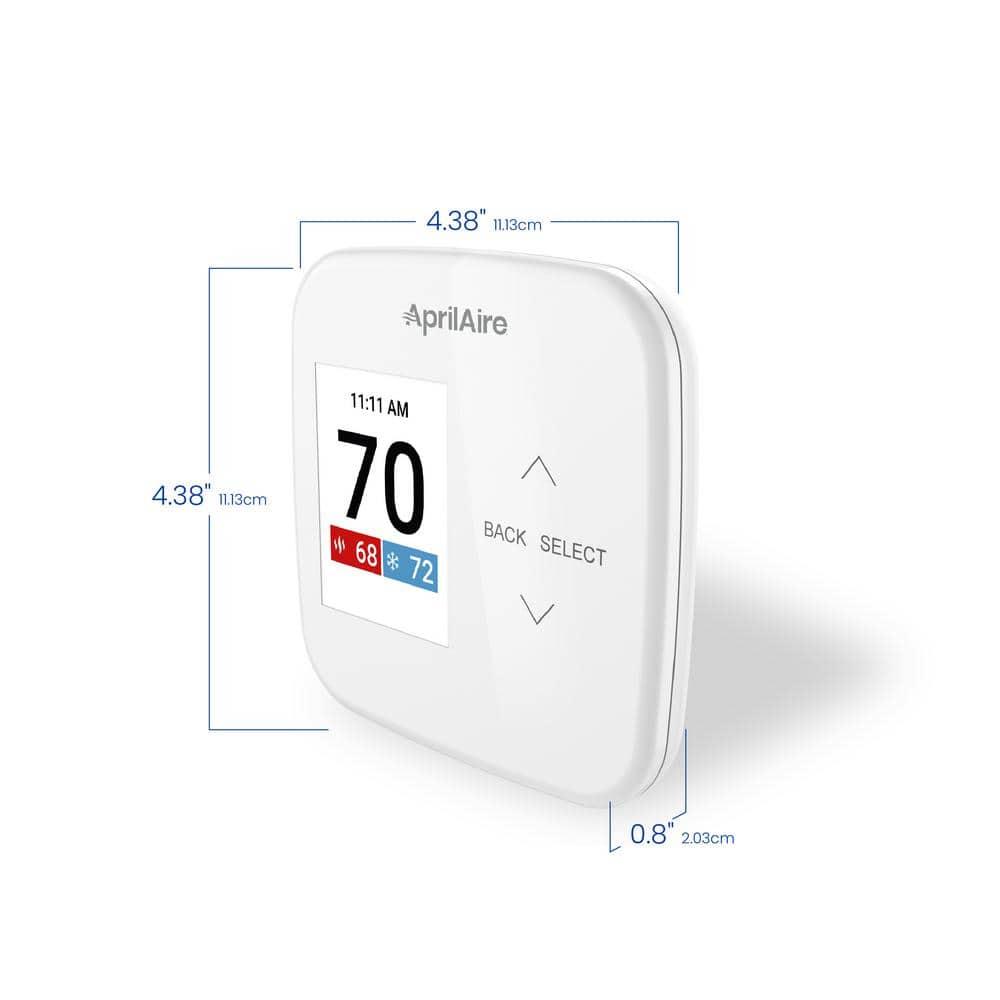 White Digital Programmable Universal Thermostat with LCD Display