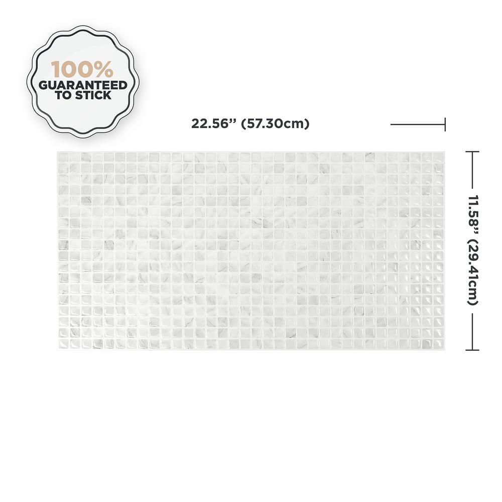 Peel and Stick Gel Backsplash Tile Blok 12" x 22"