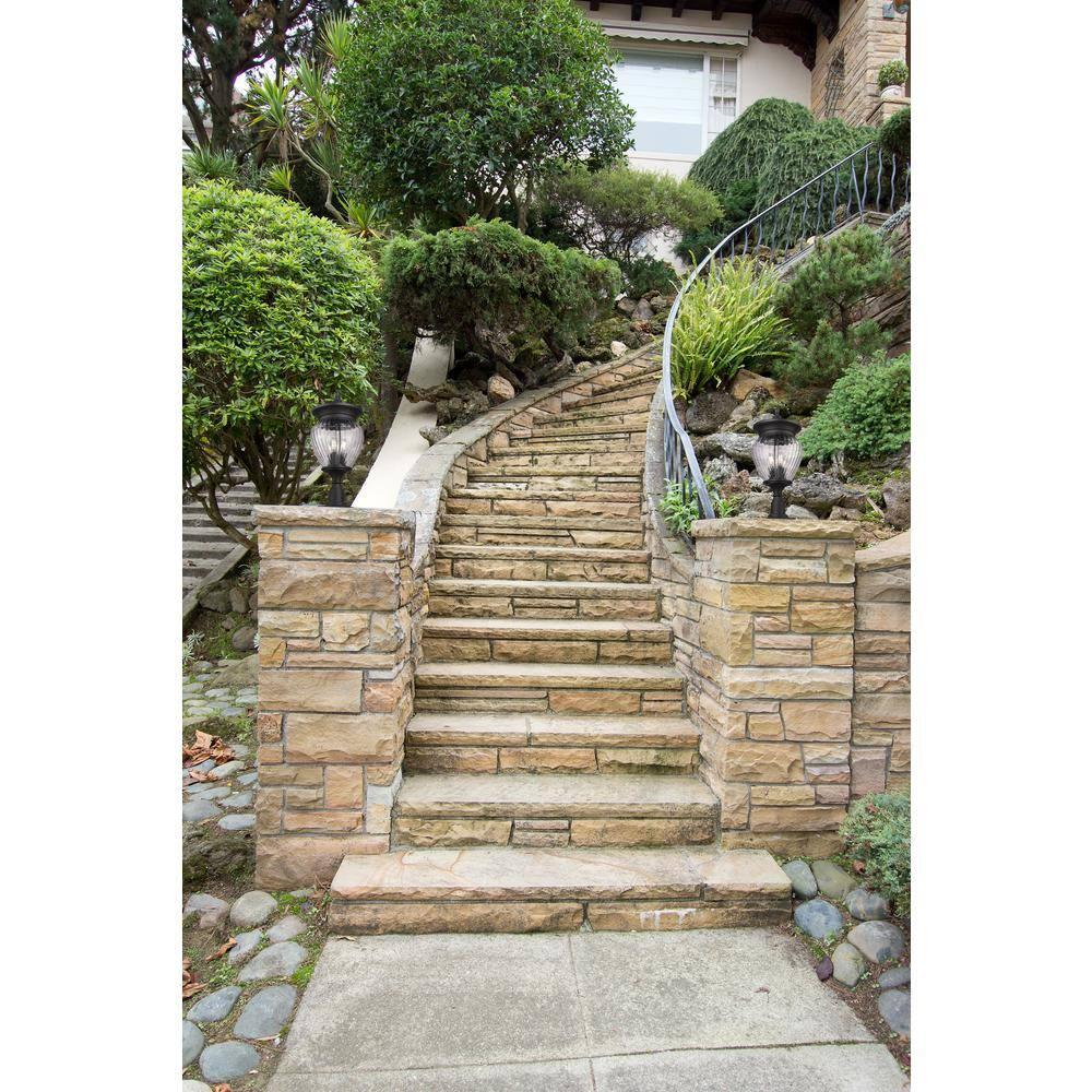 Z-Lite Davina 4 Light Outdoor Pier Mounted Fixture in Black