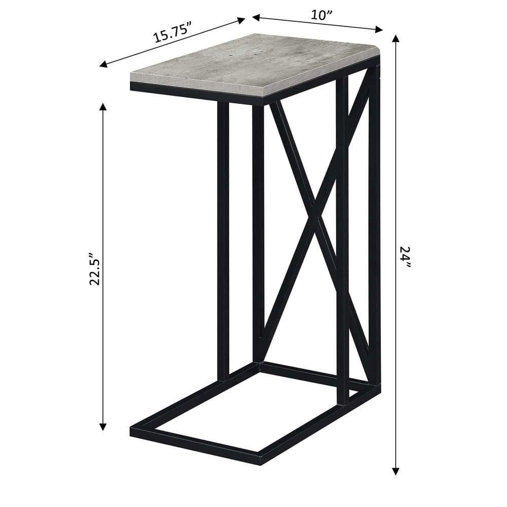 Convenience Concepts Tucson C End Table, Faux Birch/Black
