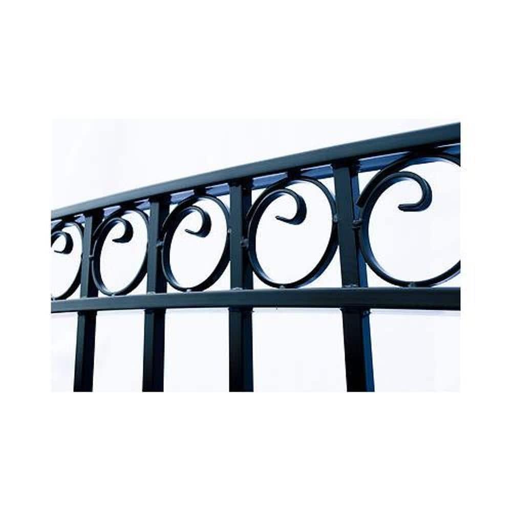 ALEKO ALEKO® Paris Style Single Slide Steel Driveway Gate with AC1400 Gate Opener
