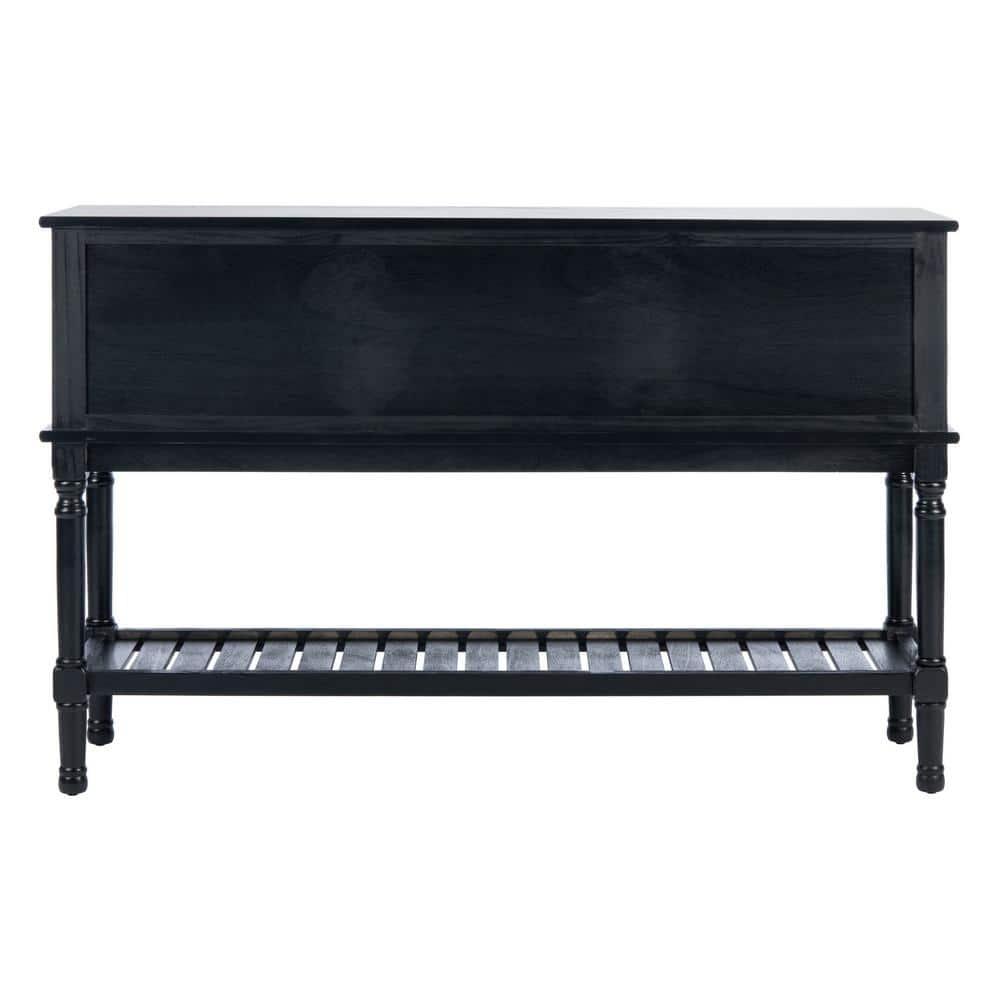 Tate 2 Drawer 2 Door Console Table - CNS5722B - Black - Safavieh