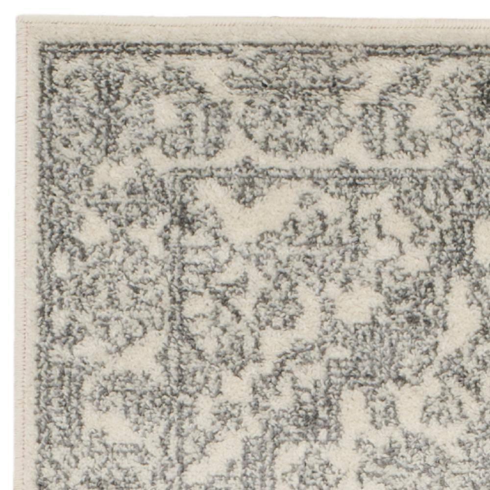 Adirondack ADR108 Power Loomed Runner Rug - Ivory/Silver - 2'6"x18' - Safavieh.