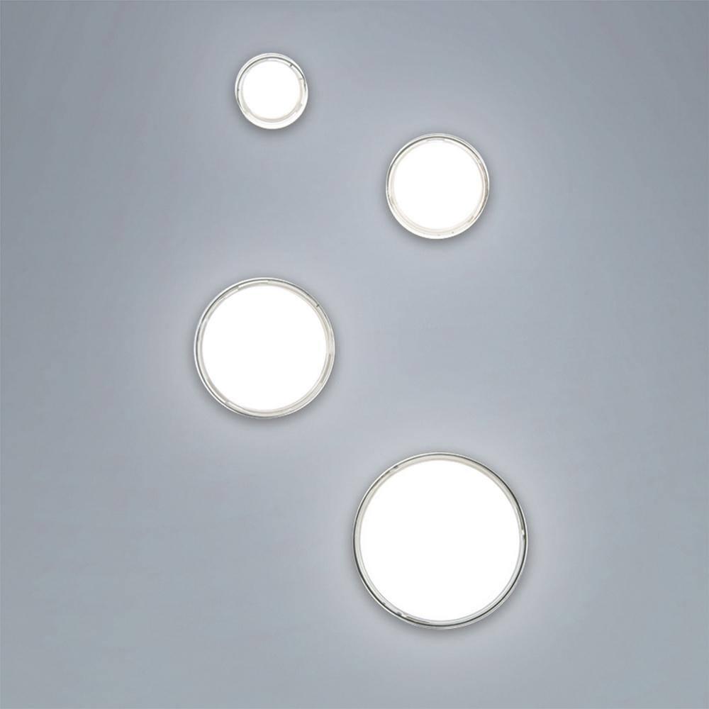 Black Glass 6.25" LED Flush Mount Light