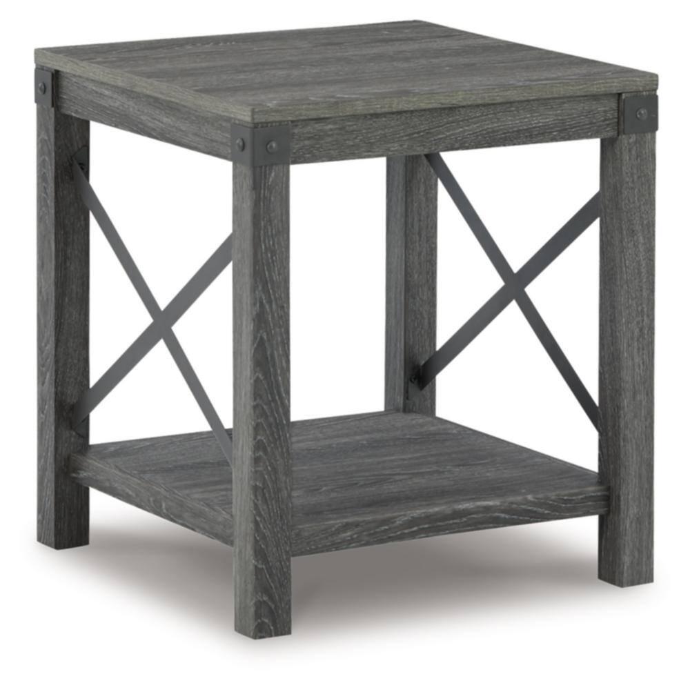 Signature Design by Ashley Casual Freedan End Table, Grayish Brown
