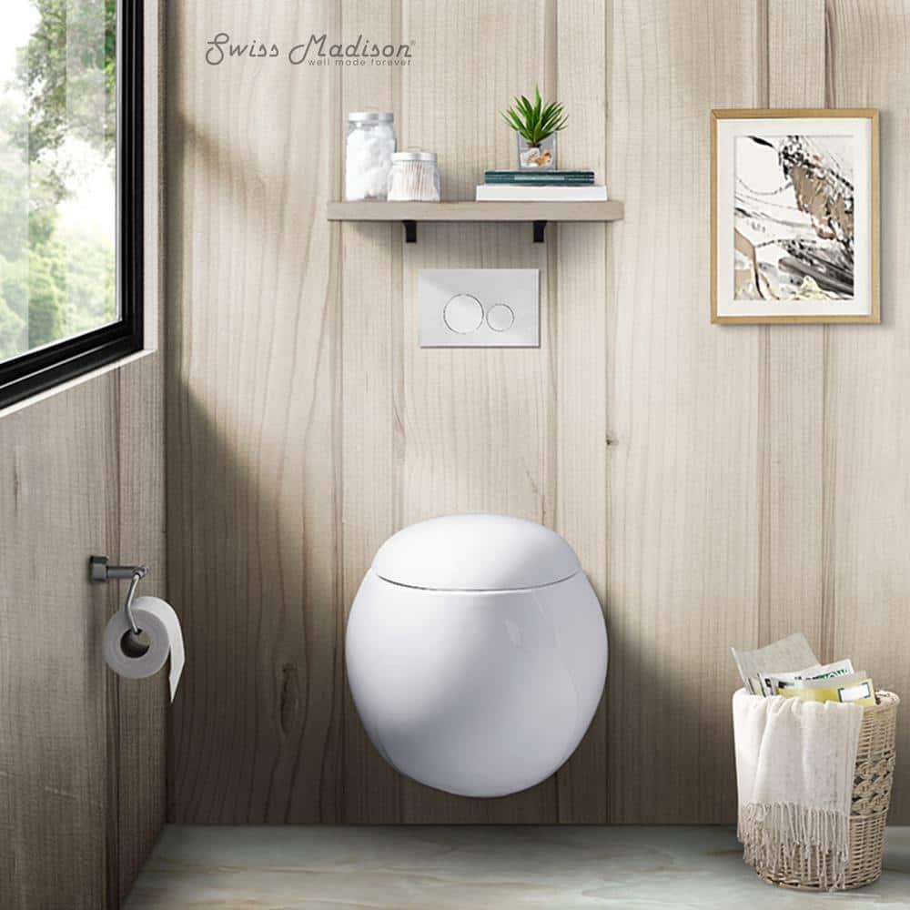 Swiss Madison SM-WT660 Plaisir Wall-Hung Elongated Toilet Bowl