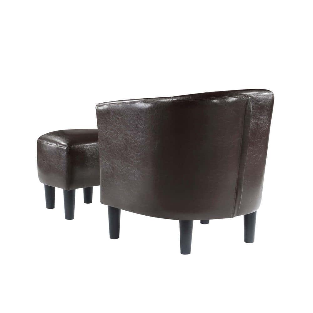 Take a Seat Churchill Accent Chair with Ottoman