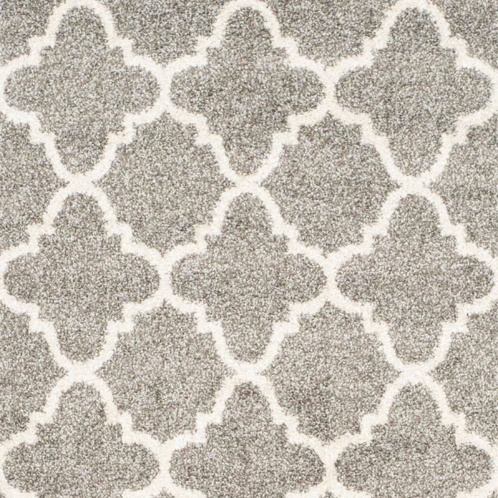 Amherst AMT422 Power Loomed Indoor Runner Rug - Dark Grey/Beige - 2'3"x11' - Safavieh