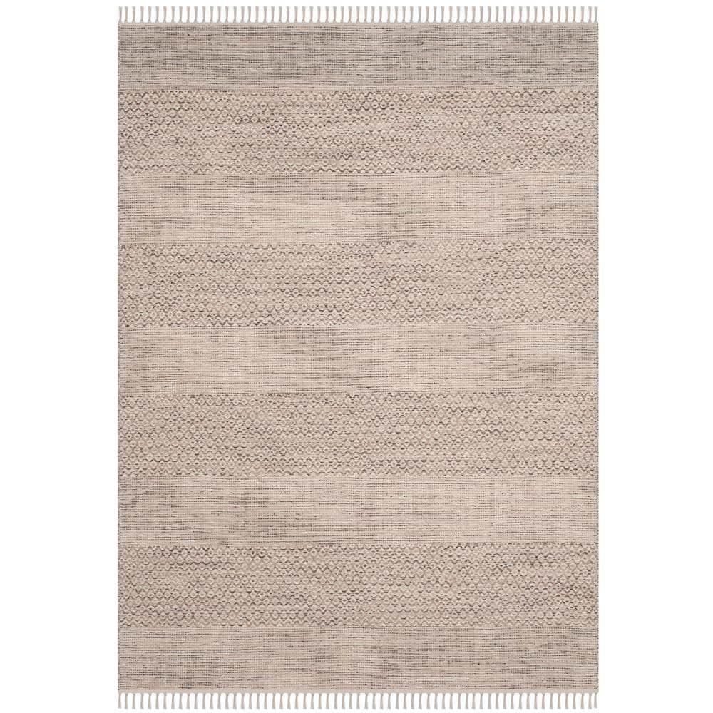 Montauk MTK330 Hand Woven Indoor Accent Rug - Ivory/Steel Grey - 4'x6' - Safavieh