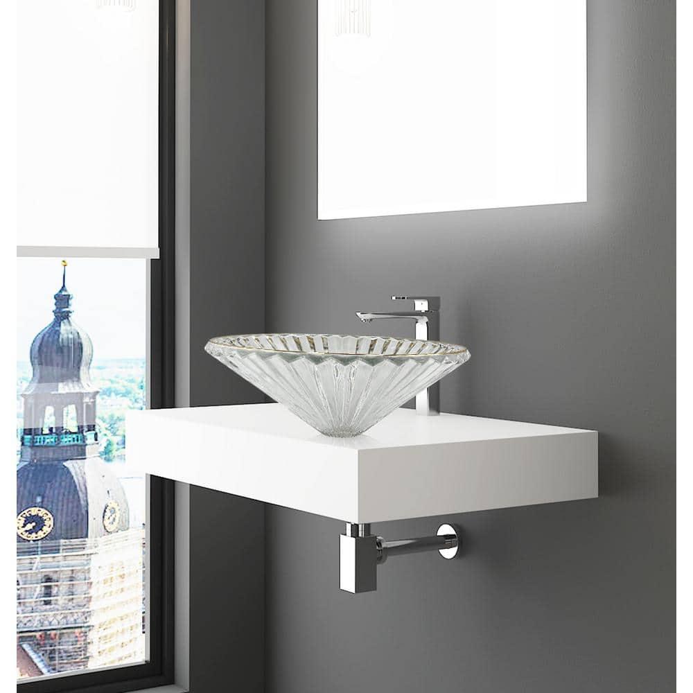 20" Diamond Brilliance Glass Vessel Sink