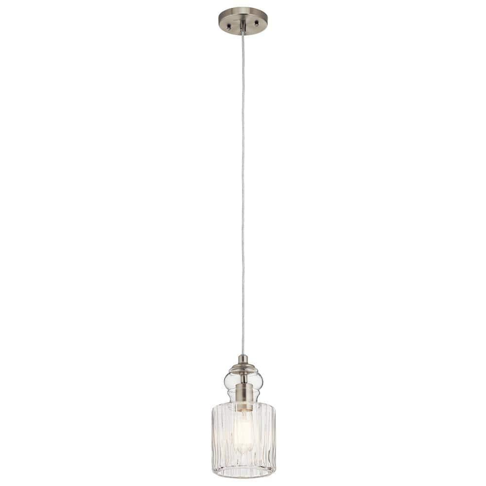 Kichler Lighting Riviera 1 - Light Pendant in  Brushed Nickel