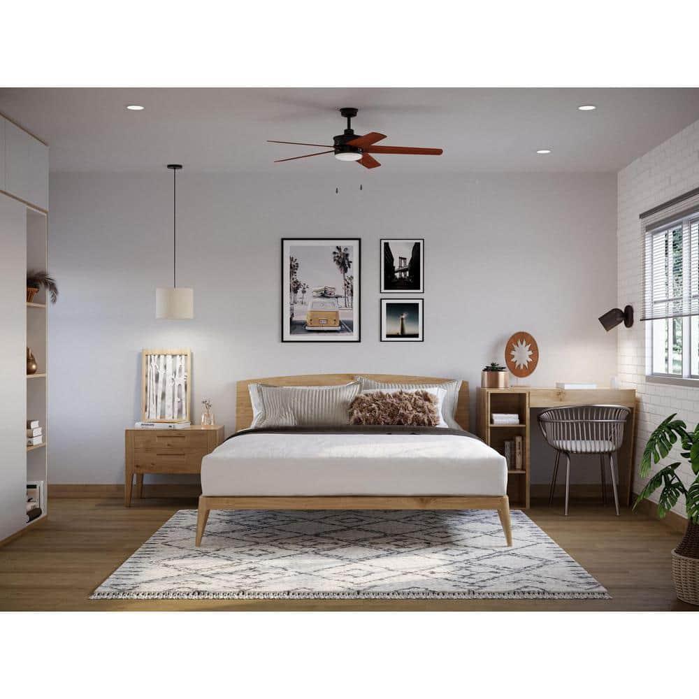 P2574-2030K-Progress Lighting-Whirl - Wide - Ceiling Fan - 1 Light - Damp Rated in Transitional style - 60 Inches wide by 15.88 Inches high-Antique