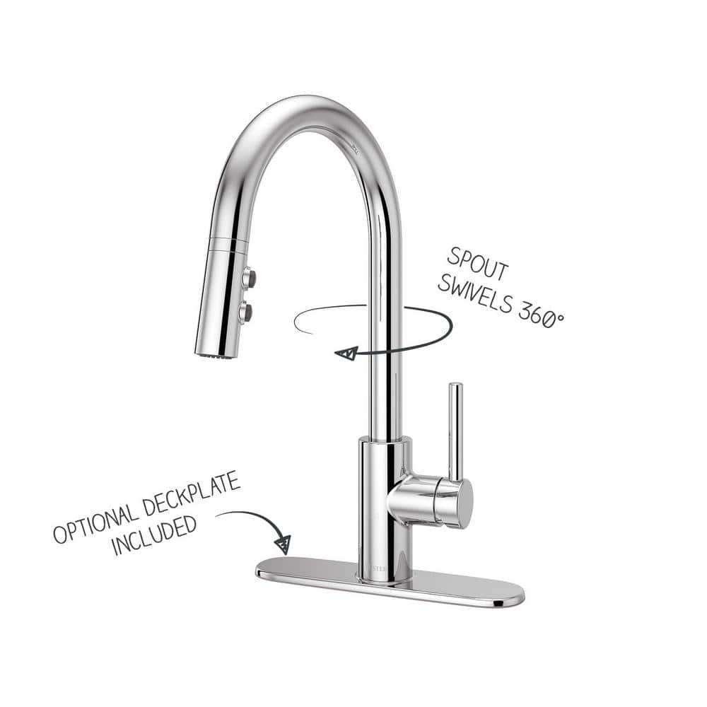 Stellen Pull Down Single Handle Kitchen Faucet
