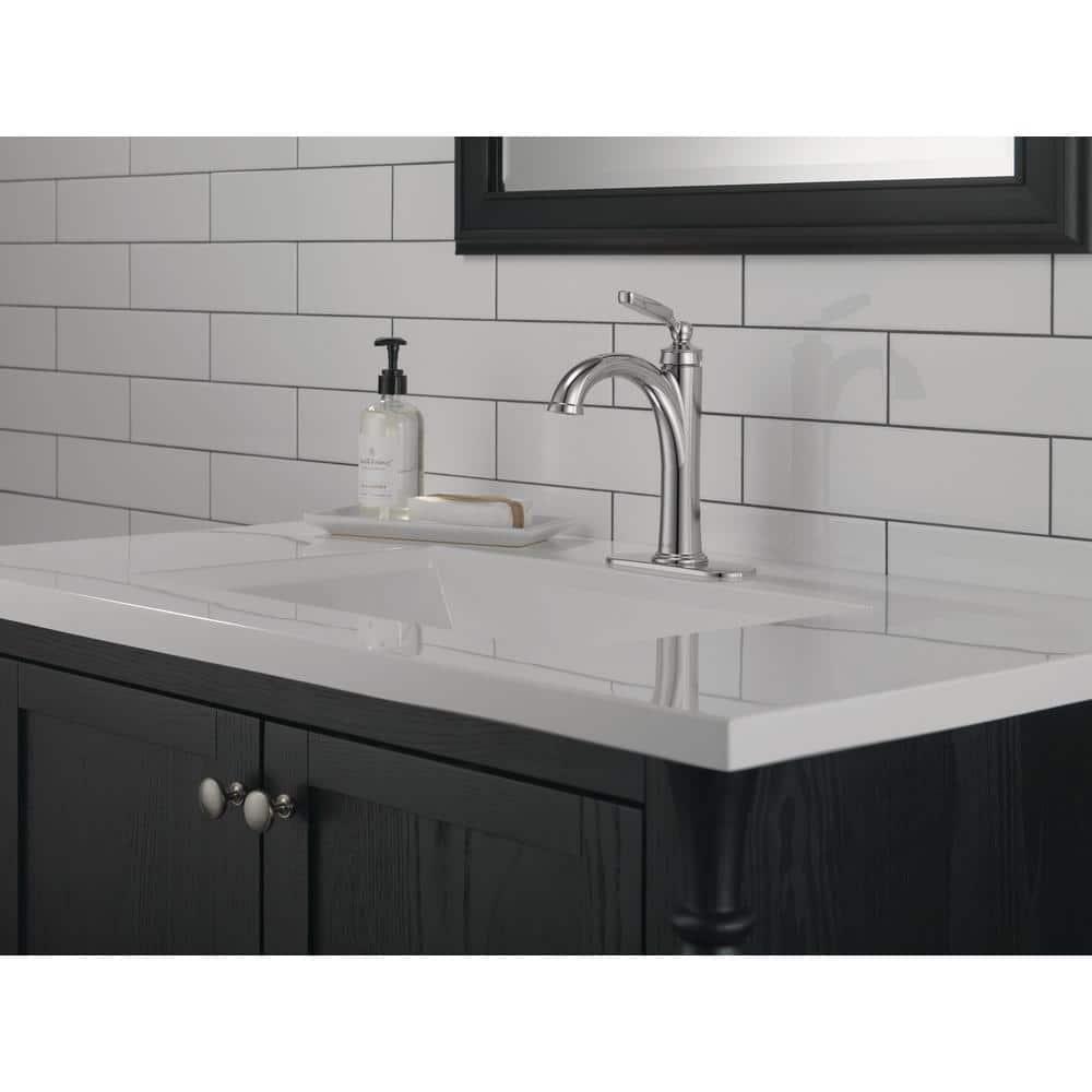 Woodhurst Single Hole Bathroom Faucet with Drain Assembly