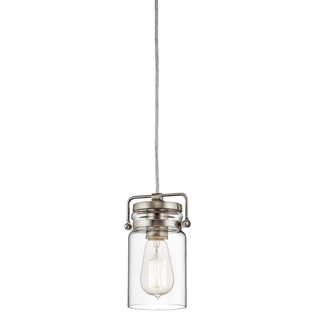Kichler Lighting Brinley 1 - Light Pendant in  Brushed Nickel