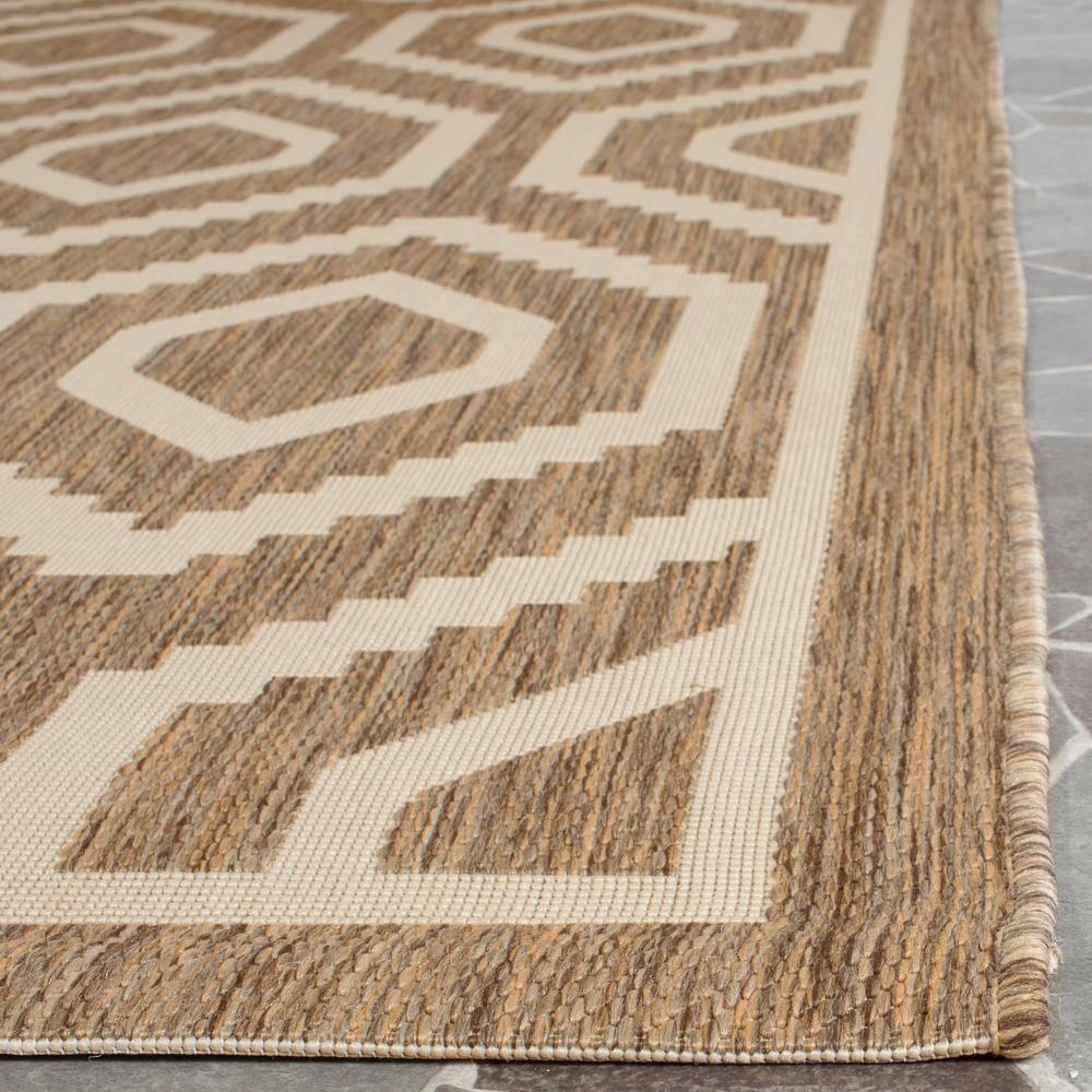 Safavieh Courtyard Amelia Geometric Indoor/Outdoor Area Rug, 9' x 12', Brown/Bone