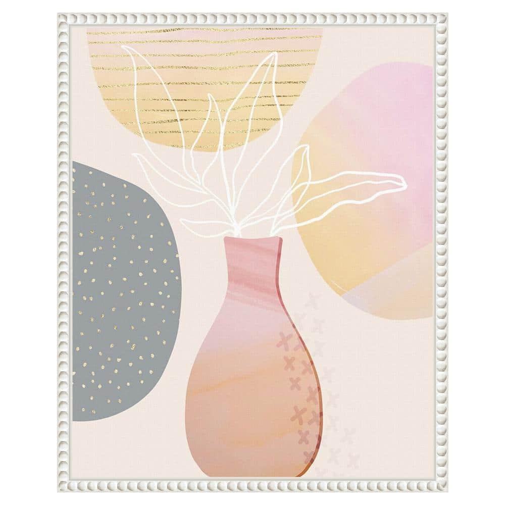 Amanti Art 16"x20" Mid-Century Floral I by Andrea Haase Framed Canvas Wall Art Print