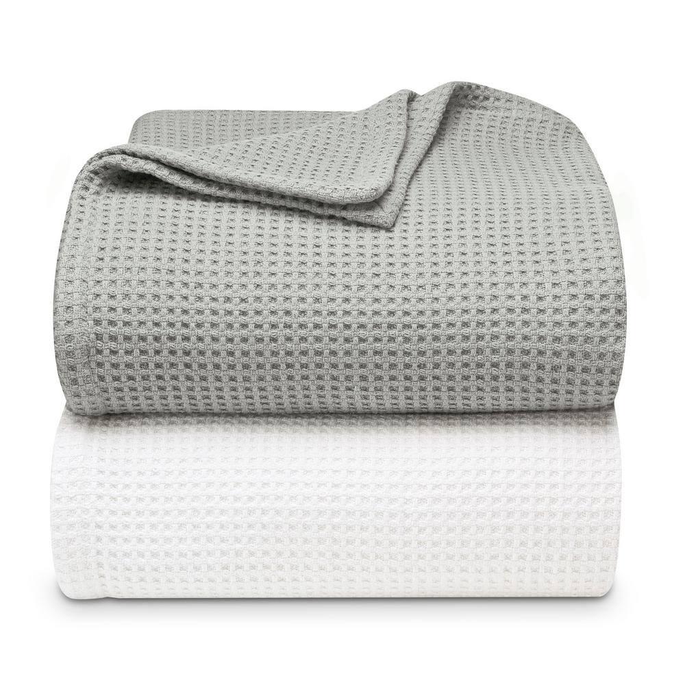 Vera Wang Vera Wang Waffleweave Cotton Blanket