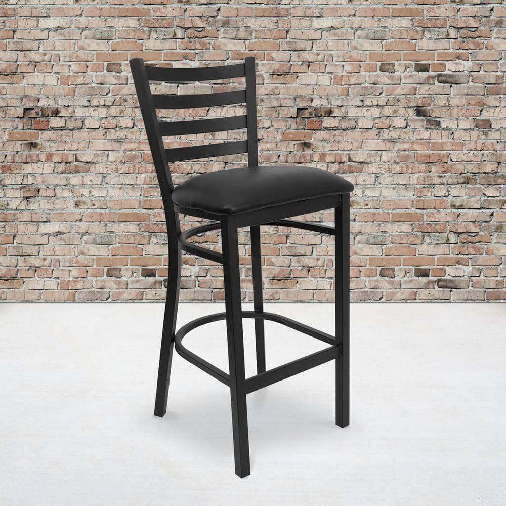 Flash Furniture Brixton Hercules Series Ladder Back Metal Restaurant Barstools by Flash Furniture