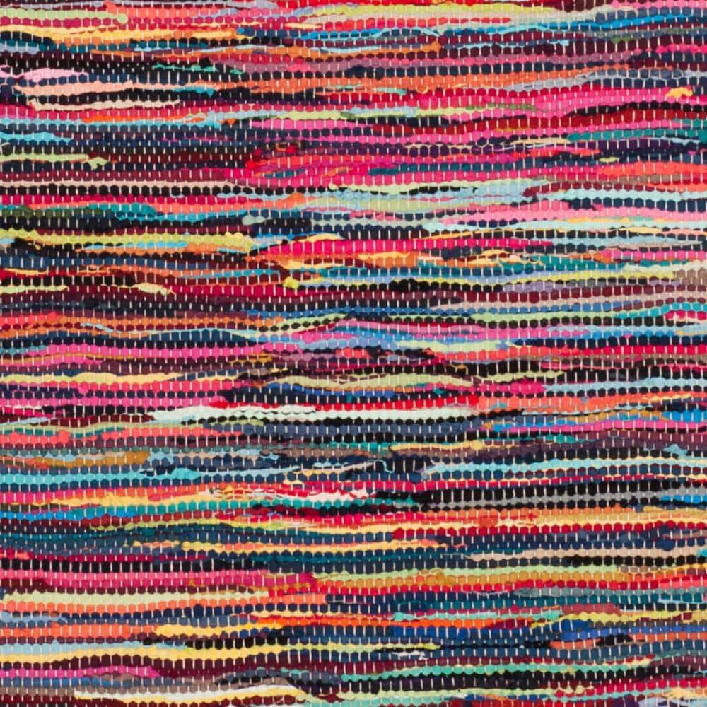 Rag Rug RAR128 Hand Woven Indoor Area Rug - Multi - 8'x8' - Safavieh.