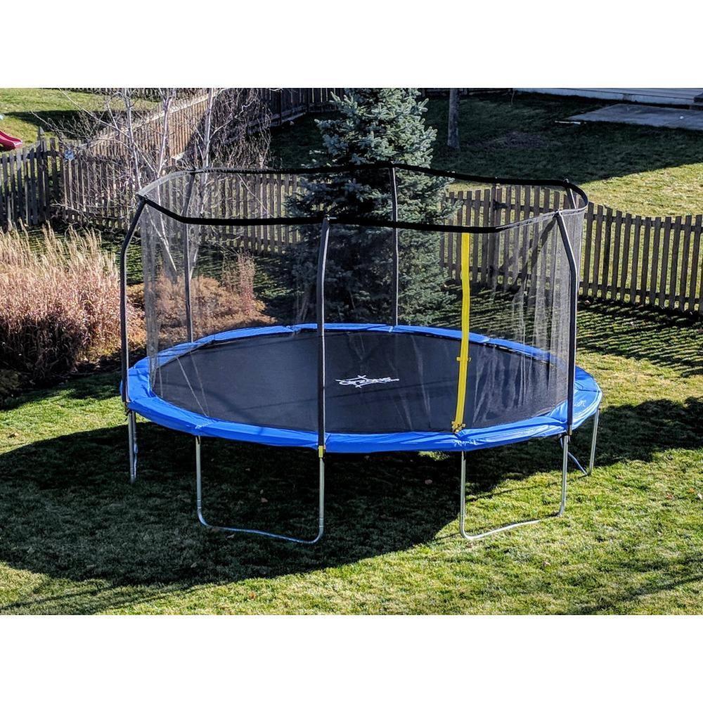 AirZone Play Backyard Jump 12' Round Trampoline with Safety Enclosure